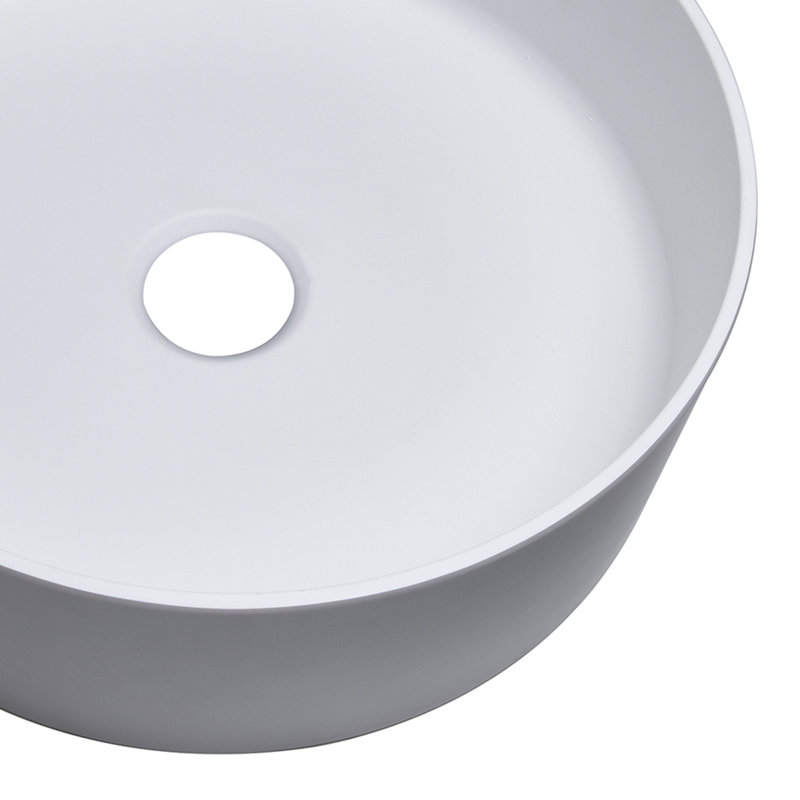 Lavabo de salle de bain RBROHANT 15,75, Blanc