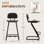 Tabouret de comptoir rembourré avec structure en métal-701762166-701762165
