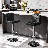 360° Swivel Counter Height Bar Stools, Faux Leather Adjustable Bar Chairs For Kitchen Or Home Bar-1984431850-1984431839