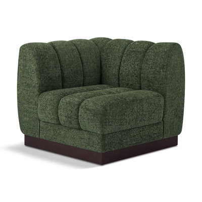 Quinn Chenille Fabric Corner Chair