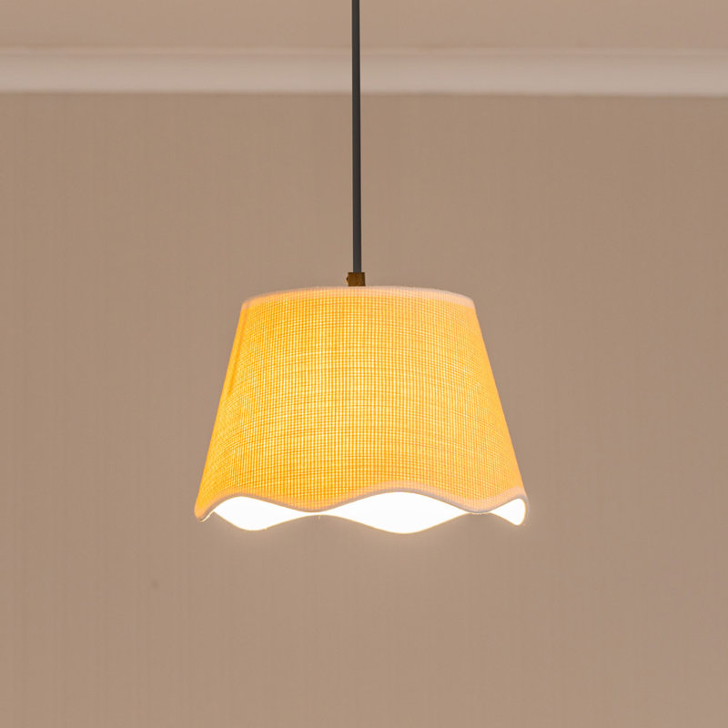 16.5cm H Fabric Empire Lamp Shade ( Slip-On ), Natural/White