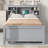 Twin Size Platform Bed With Storage Headboard, Usb, Twin Size Trundle And 3 Drawers-16133688