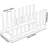 Bamboo Dish Drying Rack And Organizer With 8 Slots - Multi-Functional Storage For Plates, Pot Lids, Cutting Boards, Bowls, And Cups