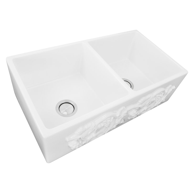 Vineyard 33'' L Double Basin Kitchen Sink