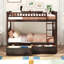 Lit superposé simple au-dessus de simple avec tiroirs, lits convertibles-806536978
