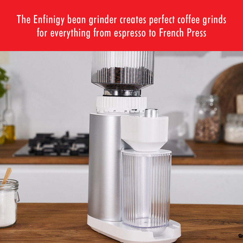 ZWILLING Enfinigy Coffee Bean Grinder, Silver