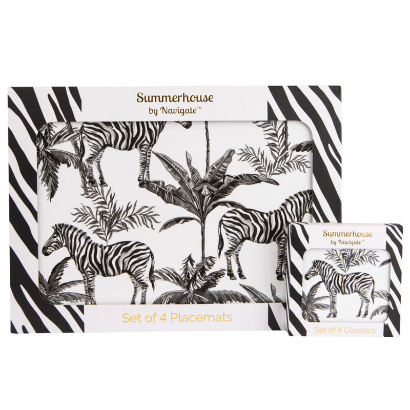 Madagascar Cork Square 4 Piece Coaster Set