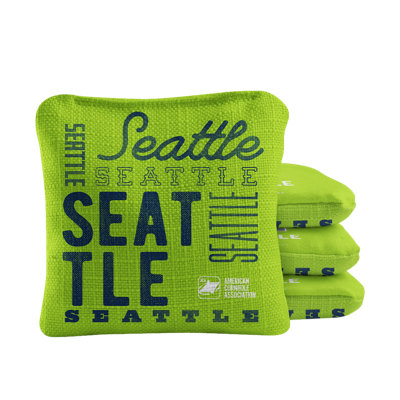 Seattle Football Vintage Gameday Synergy Pro Cornhole Bags