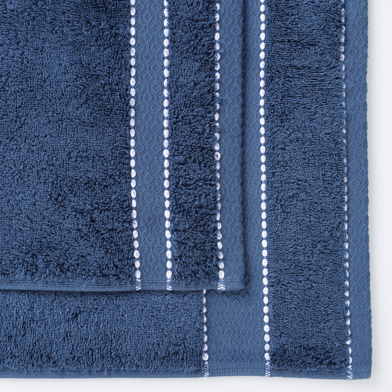 Treiber Egyptian Giza Cotton Hand Towel, Navy Blue