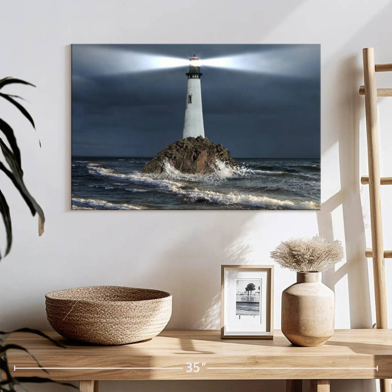 Faisceau lumineux du phare, H 16 po x l 24 po