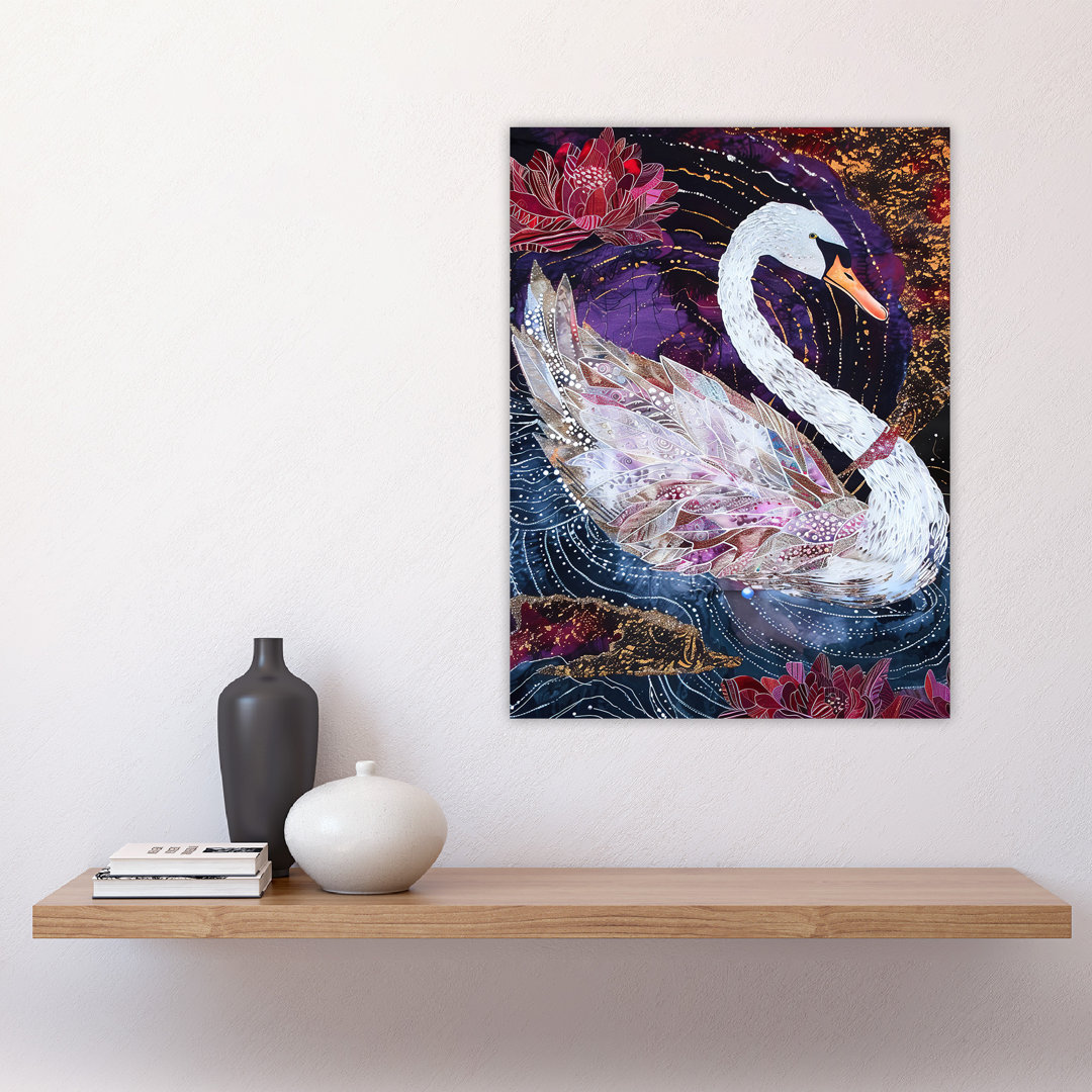 Magical Swan Artwork Enchanted Wall Art Print