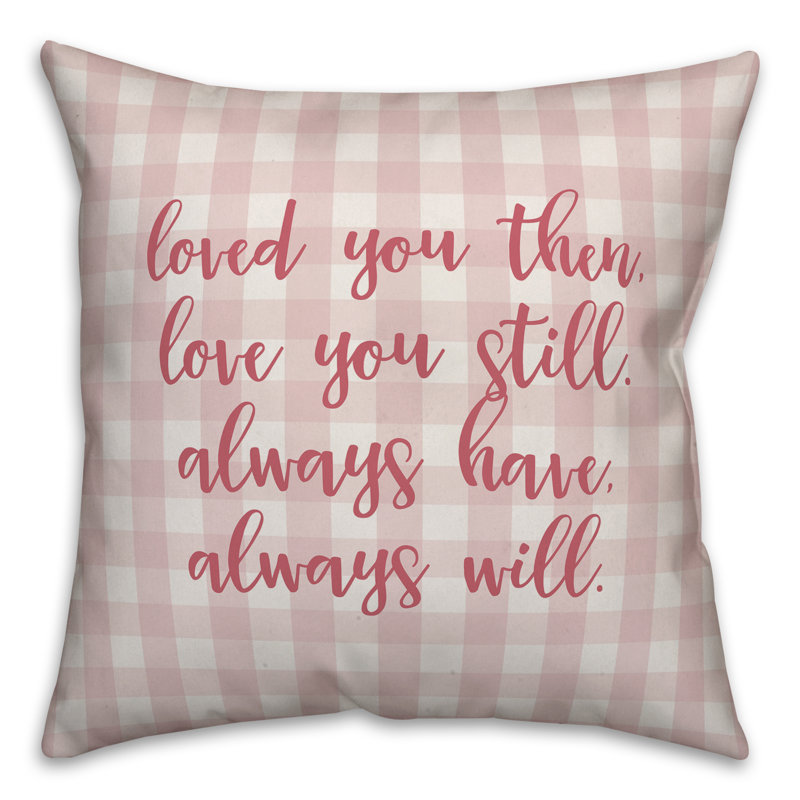  Coussin décoratif «Love You Still», Rose, Housse de coussin