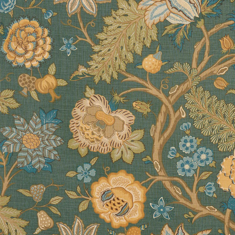 Darsy Tree Of Life Fabric, Juniper