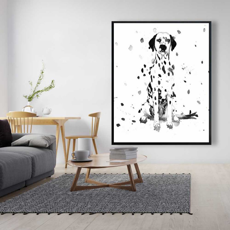 "Dalmatian Dog", reproduction d'art encadrée