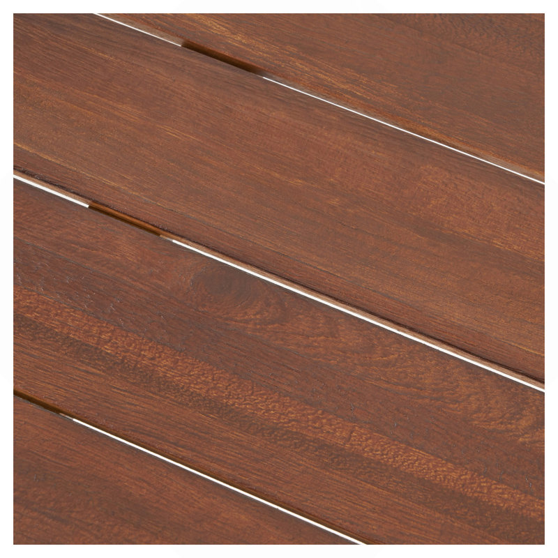 Patio Table, Dark Brown, White