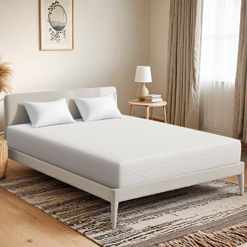 10-Inch Medium Firm Gel Memory Foam Mattress, Cooling Pressure Relief Mattress in a Box with Supportive Foam, Full Size, 10"