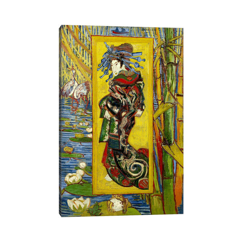 Courtesan (after Eisen) by Vincent Van Gogh - Wrapped Canvas Print, 20.32 cm H x 30.48 cm W