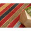 Tapis à motif rayé rouge Frederica-40277565