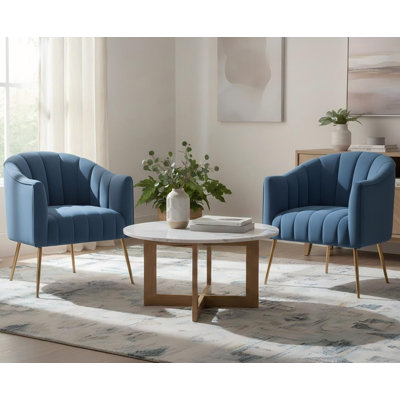 Murrow Velvet Accent Chair