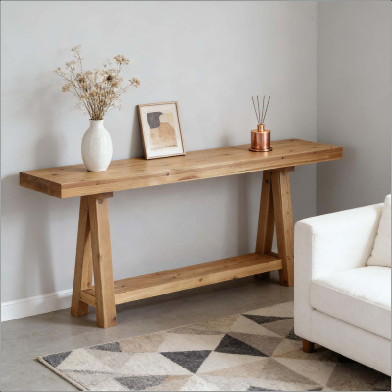 Natural Style Coffee Table,Wood Entryway Table,Stylish Console Table