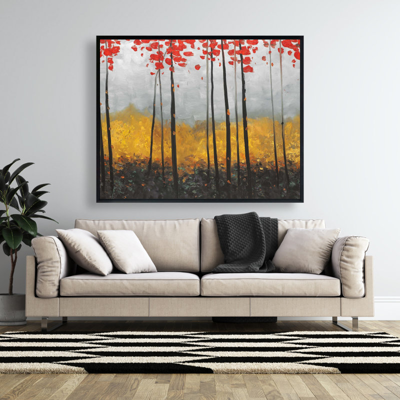 Abstract Landscape Print On Canvas, H 48 po x l 60 po