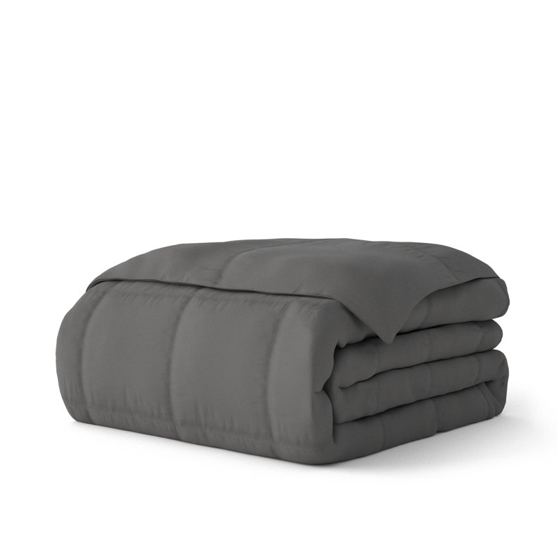 Édredon en duvet synthétique Simply Soft, Gray, Simple