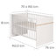 Pia Cot Bed 3-Piece Nursery Furniture Set-38457197