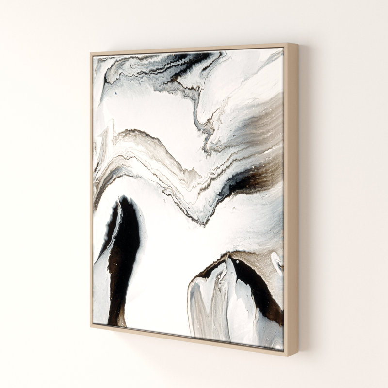 Flow 14 by Chalie MacRae - Painting on Canvas, 102cm H x 76cm W, Timber