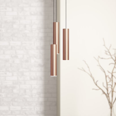 Luminaire suspendu cylindrique à 3 lumières Nevcivan