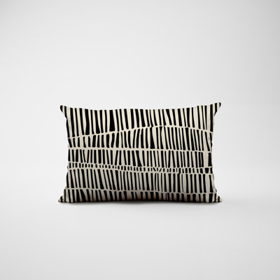 Ikom Polyester/Polyester Blend Lumbar Rectangular Indoor/Outdoor Pillow Cover & Insert