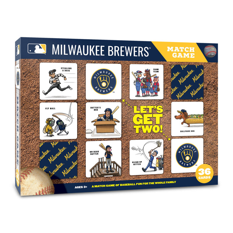 MLB Licensed Memory Match Game, Milwaukee Brewers