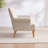 Upholstered Wooden Armchair-942644187