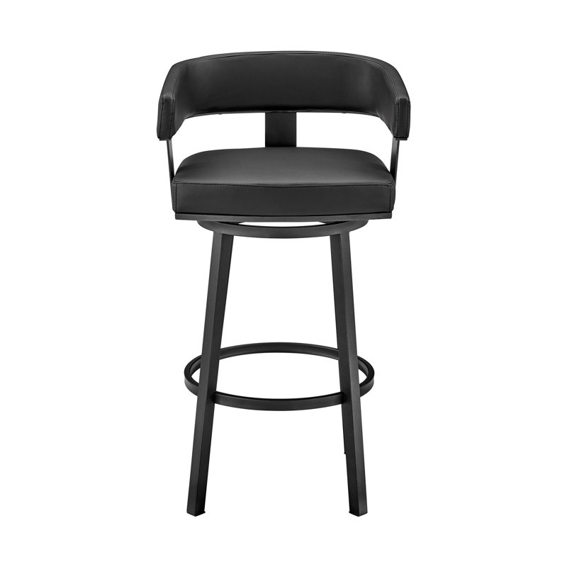 Chaise de bar 26 po noire