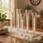 6-Pack 12" Tall Hurricane Candle Holders, Clear Glass Cylinders with Taper Candle Sticks for Wedding, Christmas, Party Decor