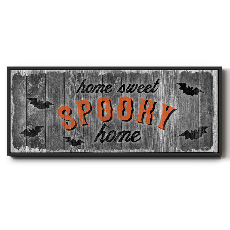 Home Sweet Spooky - toile encadrée, H 12 po x l 30 po