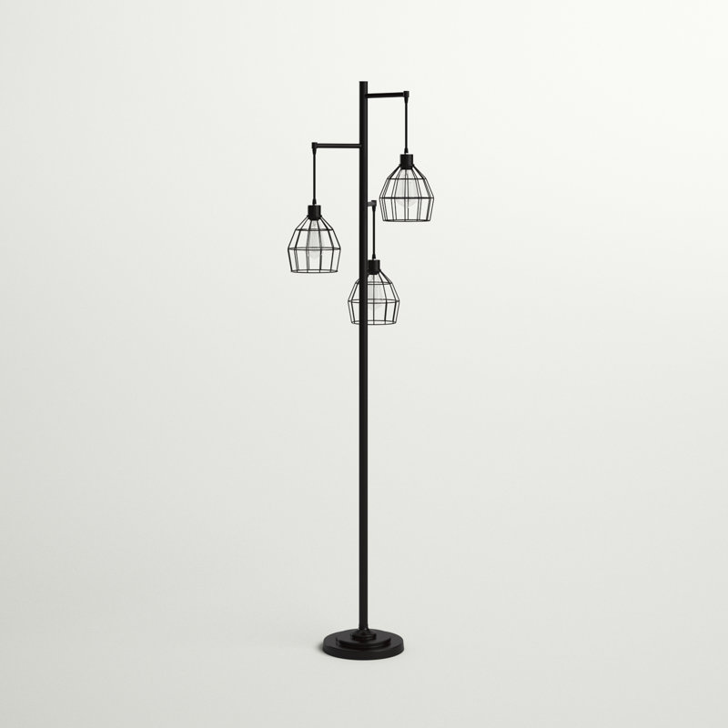 Lasley 71.5'' Black Tree Floor Lamp