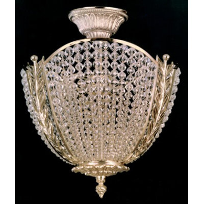 Belmonte Crystal Semi Flush Mount