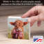 Enseigne en bois massif Coquette Cow