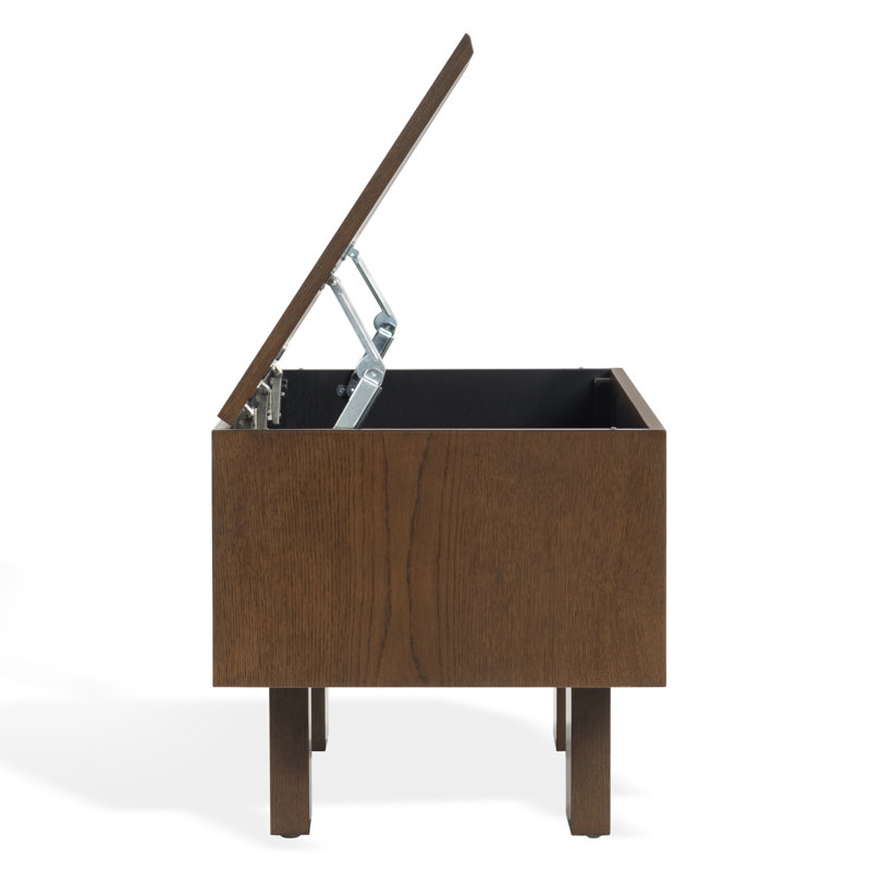 Banc de rangement en bois Olavi Sherianya, Noyer