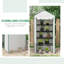 Elric 5-Tier Modern Mini Greenhouse With Steel Frame And Reinforced Cover