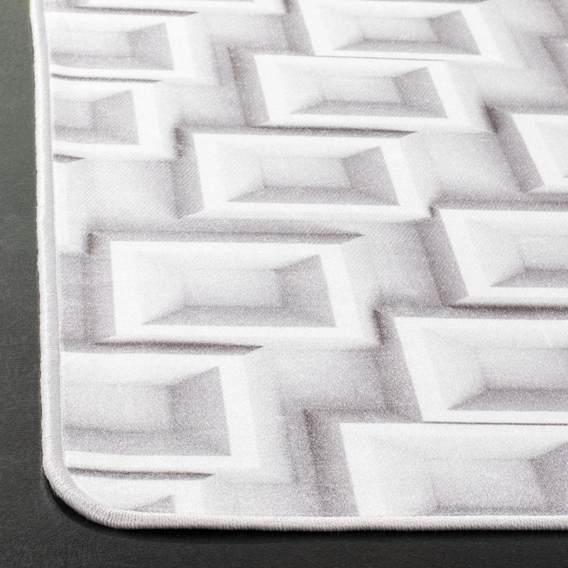 Tapis ivoire à motif abstrait Cahoon, Rectangle 5 pi 1 po x 7 pi 6 po