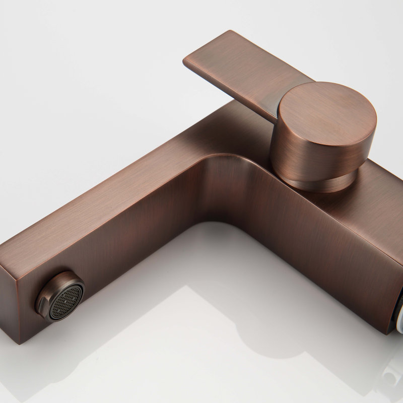 Bathroom Faucet with Drain Assembly, Brown Bronze