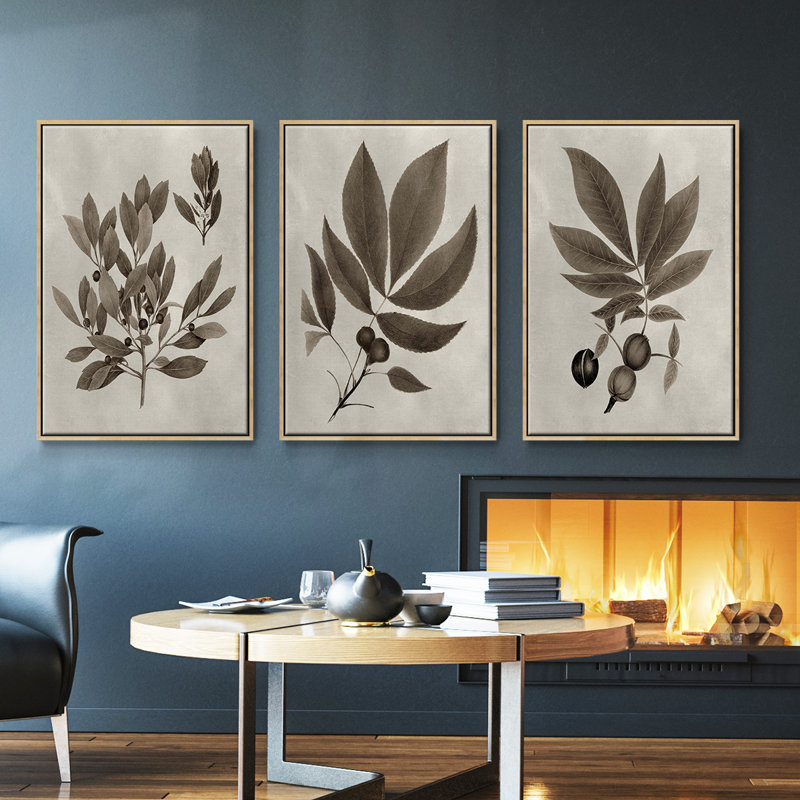 Arbor Speciment IV - ensemble de 3 reproductions de photos sur toile, Naturel, H 40 po x l 78 po