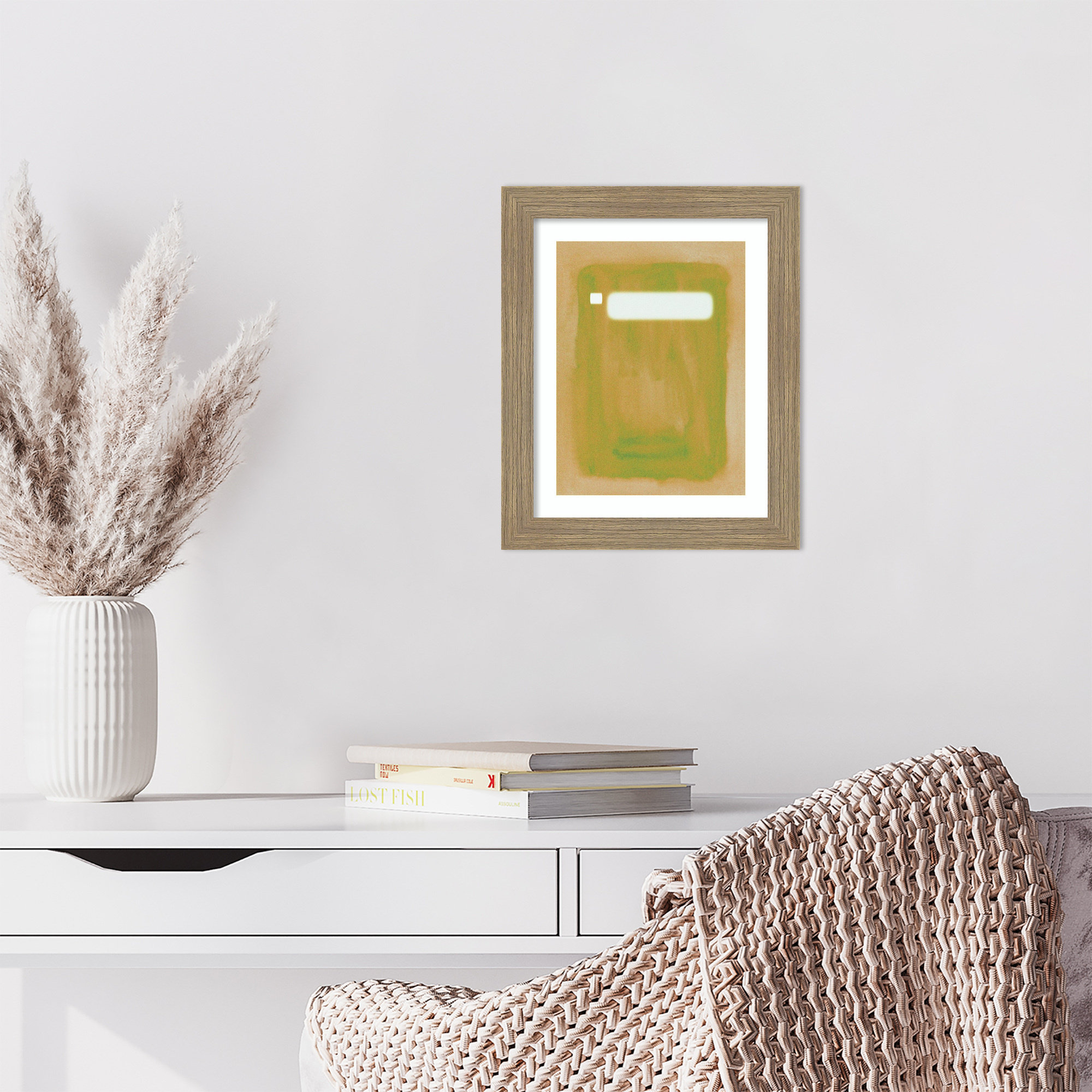 Focal Point II by Melissa Wang Wood Framed Wall Art Print, Brown, 14" H x 12" W