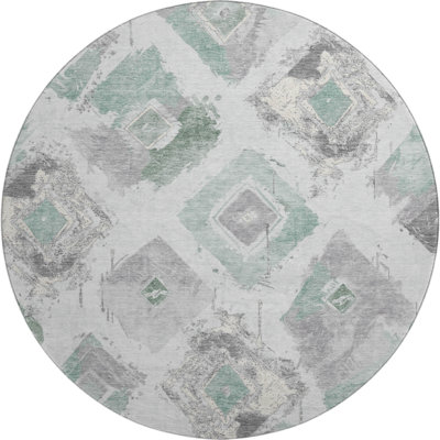 Premium Machine Washable Varasteh AMF1669 Diamonds Rug