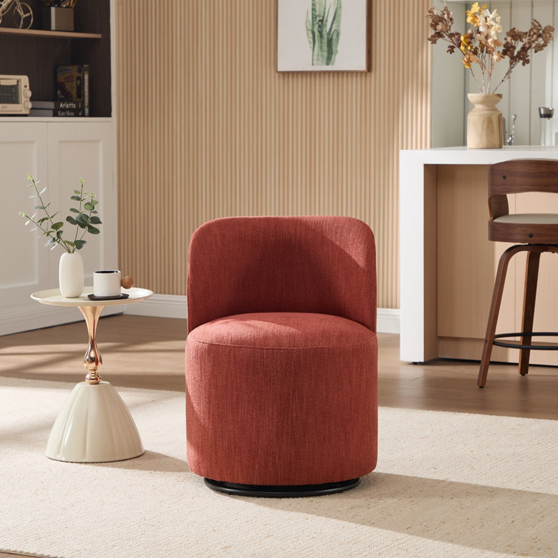 Chaise de salle à manger Mid-Century, Orange
