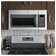 GE Appliances 30" 1.7 cu ft. 1000 - Watt Convertible Over-The-Range Microwave with Sensor Cooking