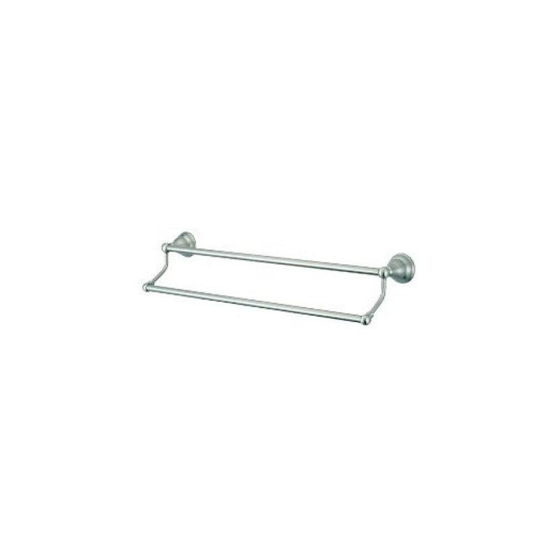 Royale Atlanta Double 24" Wall Mounted Towel Bar, Brushed Nickel