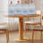 Burlywood Rectangular Solid Wood Dining table-2040522692