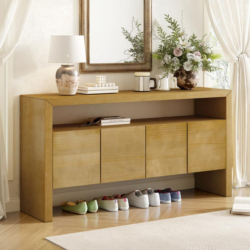 Buffet 4 portes (naturel), Naturel